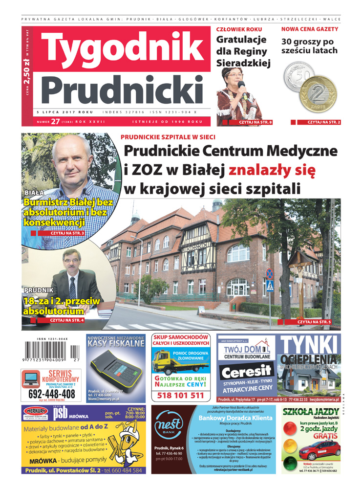 Nowy numer „Tygodnika Prudnickiego”już od środy (5 lipca) do kupienia!
