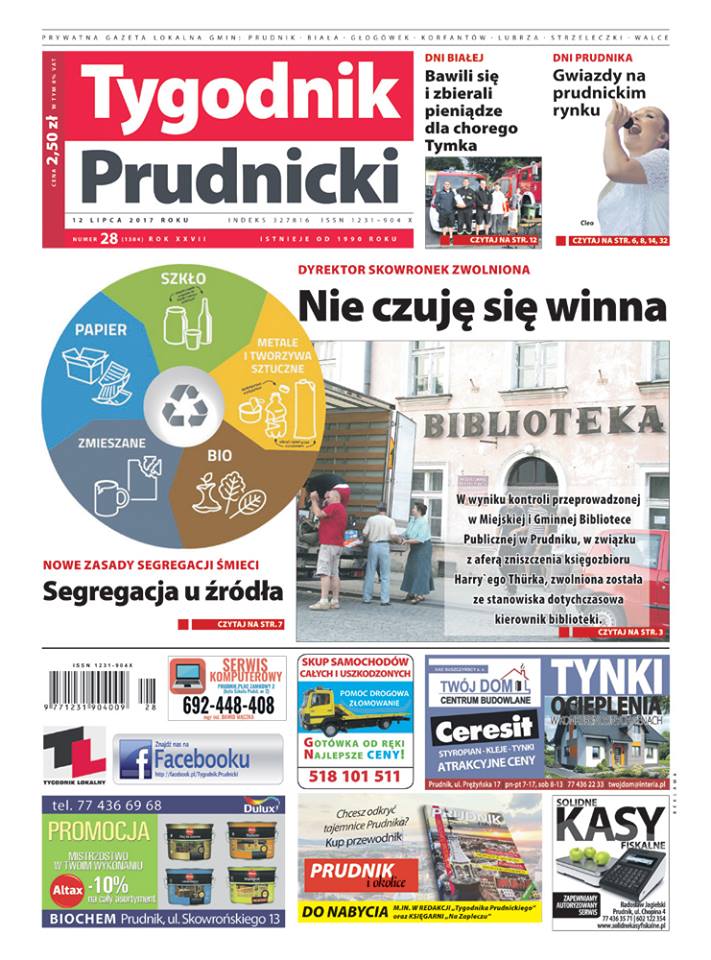 Nowy numer „Tygodnika Prudnickiego”już od środy (12 lipca) do kupienia!