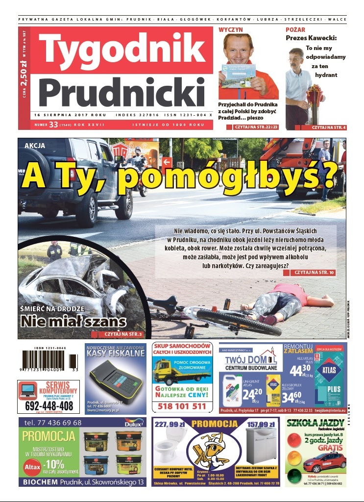 Nowy numer „Tygodnika Prudnickiego” do kupienia już od środy (16 sierpnia)