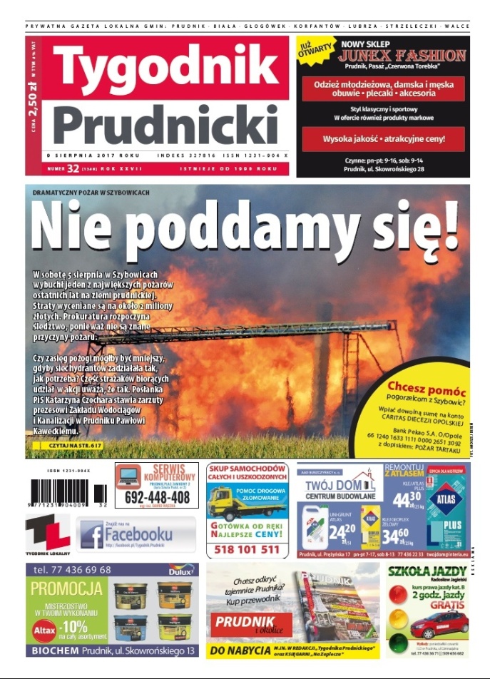 Nowy numer „Tygodnika Prudnickiego” do kupienia już od środy (9 sierpnia)