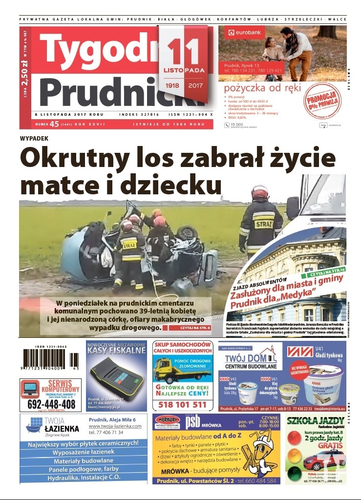 Nowy numer „Tygodnika Prudnickiego” do kupienia już od środy (8 listopada)