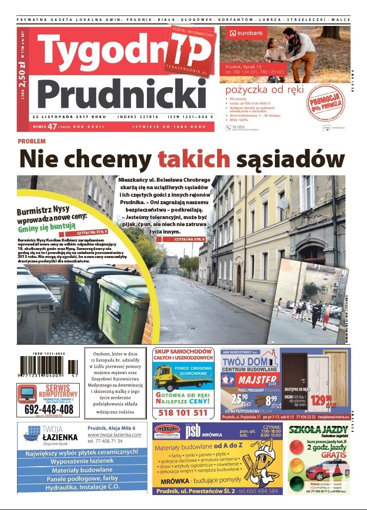 Nowy numer „Tygodnika Prudnickiego” do kupienia już od środy (22 listopada)