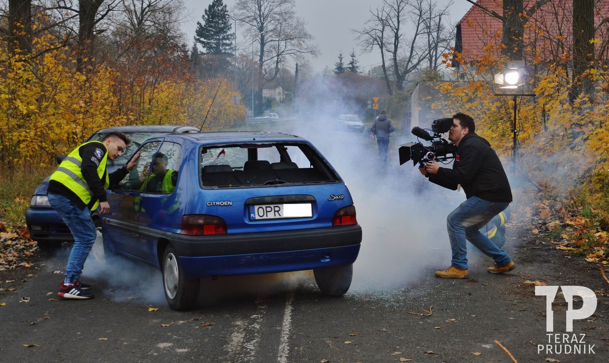 Kręcą film z „wypadku”