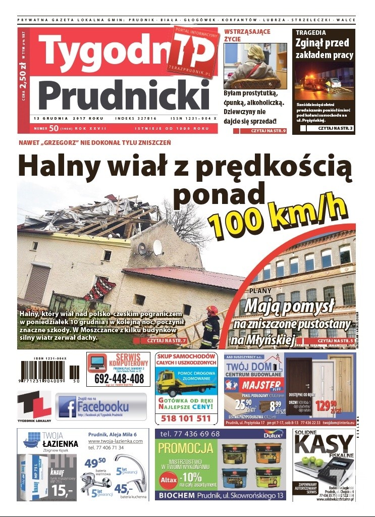 Nowy numer „Tygodnika Prudnickiego” do kupienia już od środy (13 grudnia)