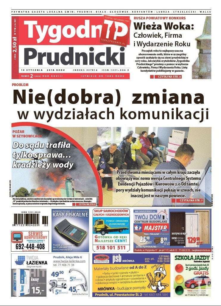 Nowy numer „Tygodnika Prudnickiego” do kupienia już od środy (10 stycznia)