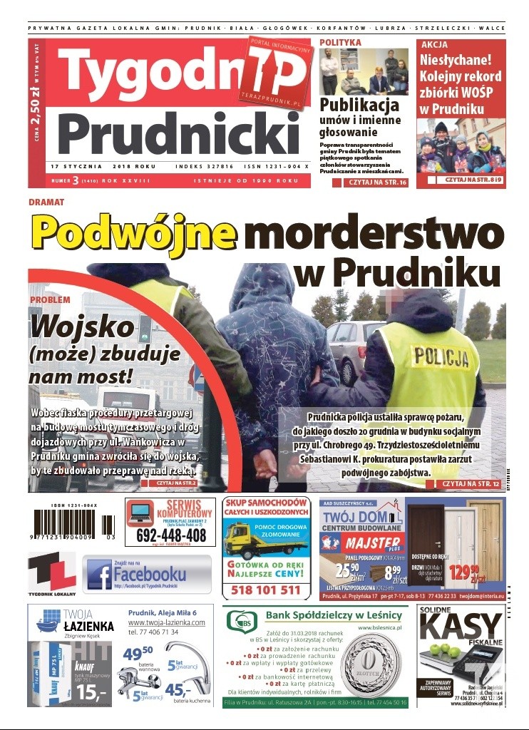 Nowy numer „Tygodnika Prudnickiego” do kupienia już od środy (17 stycznia)