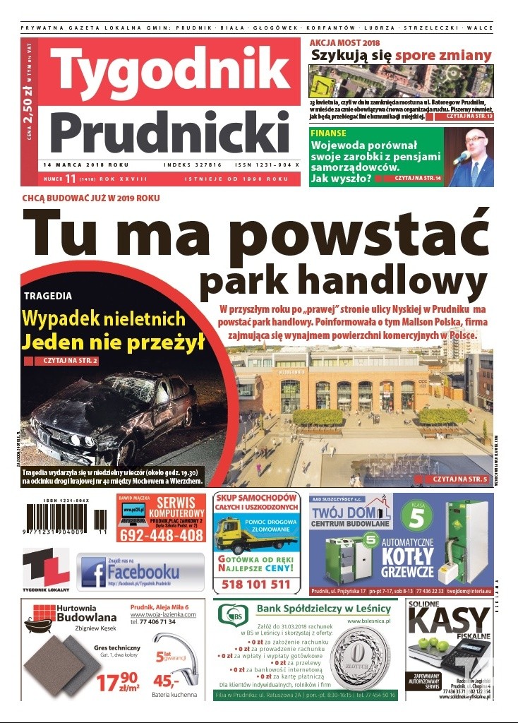 Nowy numer „Tygodnika Prudnickiego” do kupienia już od środy (14 marca)