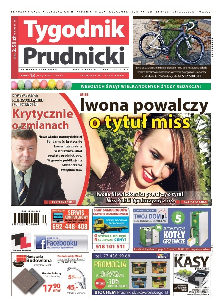 Nowy numer „Tygodnika Prudnickiego” do kupienia już od środy (28 marca)