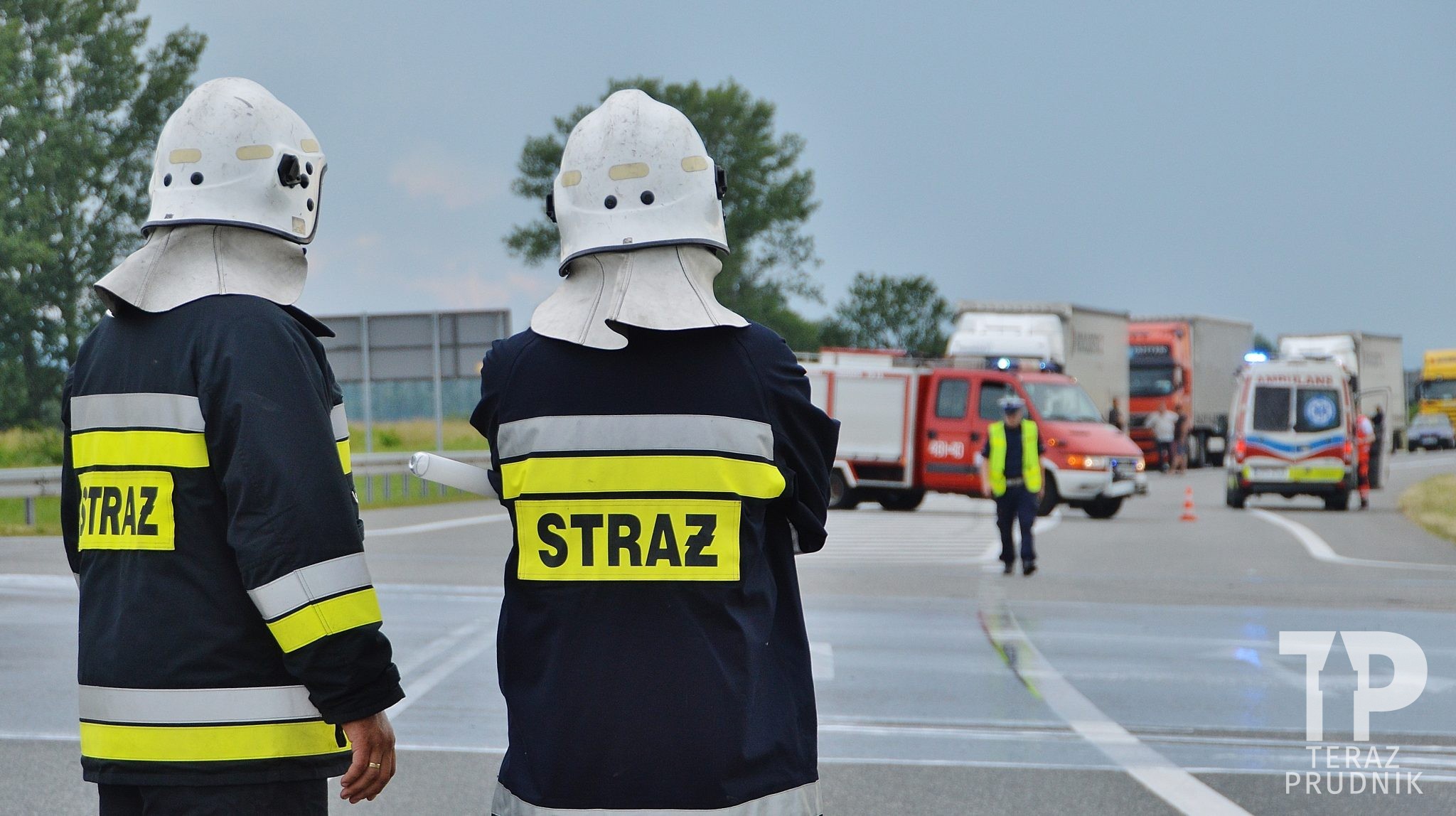 Wypadek w Lubrzy. Jedna osoba trafiła do szpitala
