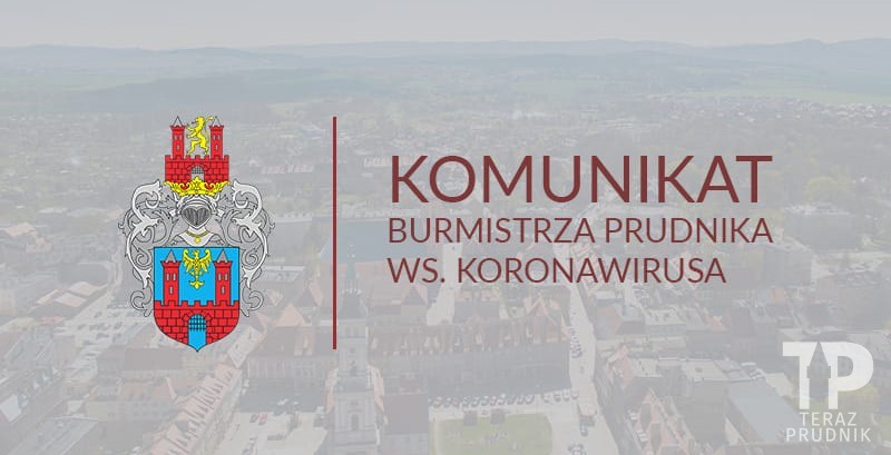 Komunikat burmistrza Prudnika w sprawie koronawirusa