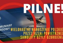 PILNE! Wielokrotne naruszenie przestrzeni powietrznej Polski. Samoloty użyły uzbrojenia