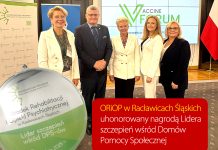 ORiOP w Racławicach Śląskich z nagrodą Lidera szczepień wśród Domów Pomocy Społecznej