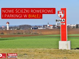 Nowe ścieżki rowerowe i parkingi w Białej